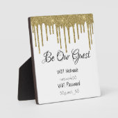 Seien Sie unser WIFI-Informationskennwort Wedding Fotoplatte (Vorderseite)