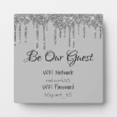 Seien Sie unser WIFI-Informationskennwort Wedding Fotoplatte (Vorderseite)