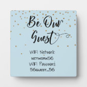 Seien Sie unser WIFI-Informationskennwort Wedding Fotoplatte (Vorderseite)