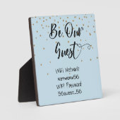 Seien Sie unser WIFI-Informationskennwort Wedding Fotoplatte (Vorderseite)