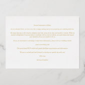 Seien Sie unsere Extravaganten Blume für Hochzeite Folieneinladung (Rückseite)