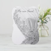 Seien Sie unsere Gast-Hochzeits-Einladung Einladung (Stehend Vorderseite)