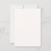 Seien Sie unsere Gäste Blush Minimal RSVP Card (Rückseite)