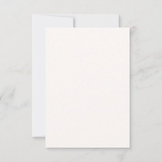Seien Sie unsere Gäste Blush Minimal RSVP Card (Rückseite)