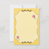 Seien Sie unsere Gäste rosa Party Tischnummer Card (Rückseite)