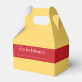 SEIEN SIE UNSERE GÄSTEBEWERTUNG Rote Rose Geburtst Geschenkschachtel (Rückseite)