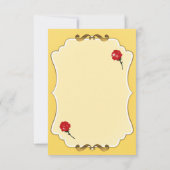 Seien Sie unsere Guest Rote Rose Party Tischnummer (Rückseite)