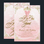 Seien Sie unsere Princess Pink & Gold Sweet 16 Par Einladung<br><div class="desc">Passen Sie diese Einladung für jedes Ereignis an.</div>