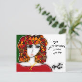 Seien Sie unvergessliche Postkarte - Sharon August (Stehend Vorderseite)