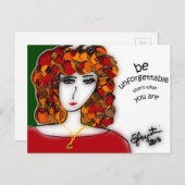 Seien Sie unvergessliche Postkarte - Sharon August (Vorne/Hinten)