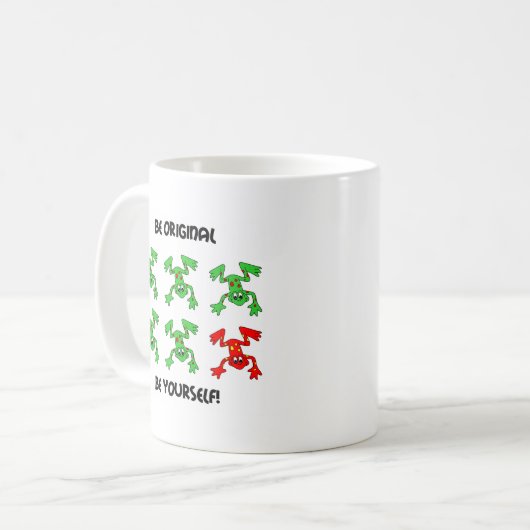 Seien Sie ursprünglicher Frosch Kaffeetasse (Vorderseite Links)