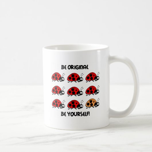 Seien Sie ursprünglicher Marienkäfer Kaffeetasse (Rechts)