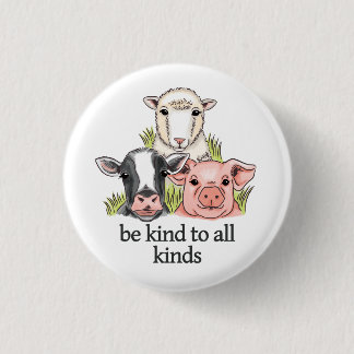 Seien Sie Vegan zu allen möglichen Tierrechten Button