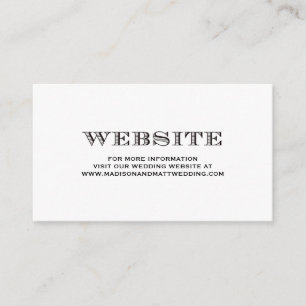Seien Sie verheiratete   Wedding Website-Karte Begleitkarte