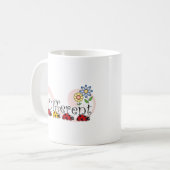 Seien Sie verschiedene Marienkäfer mit der Kaffeetasse (Vorderseite Links)