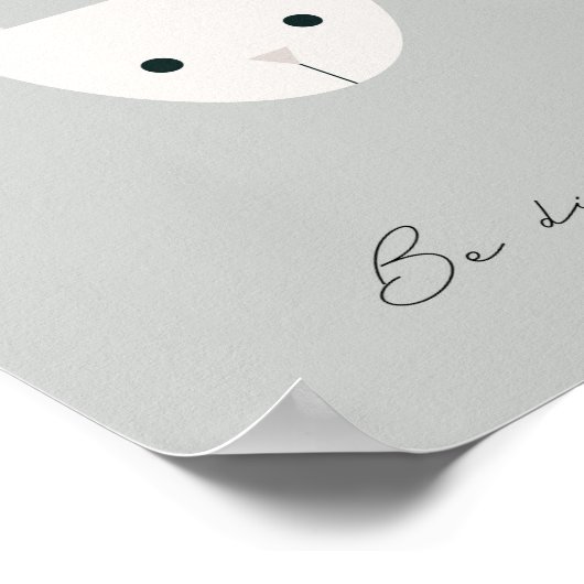 Seien Sie verschiedene sonnige Kinder Affirmation  Poster (Ecke)