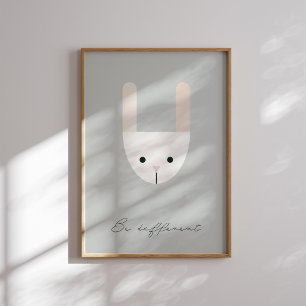 Seien Sie verschiedene sonnige Kinder Affirmation Poster