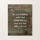 Seien Sie vom guten Mut - Psalm-31:24 Puzzle (Vertikal)