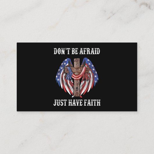 Seien Sie vor unserer Flagge Christlich Visitenkarte (Rückseite)