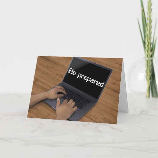 Seien Sie vorbereitet, schießen Sie nicht aus dem  Karte (Vorderseite)