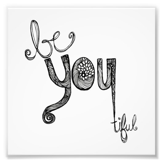 Seien Sie vorsichtig Fotodruck (Vorne)