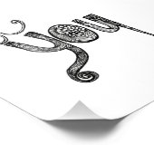 Seien Sie vorsichtig Fotodruck (Ecke)