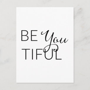 Seien Sie vorsichtig - Inspirationskarte Postkarte