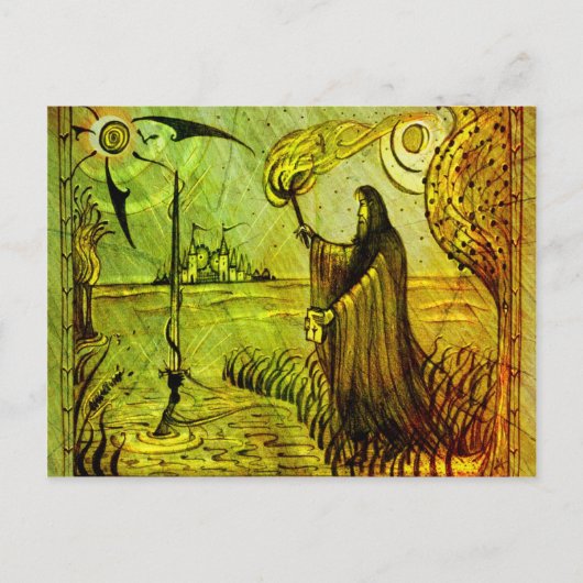 Seien Sie vorsichtig mit der Natur-Karte Postkarte (Vorderseite)