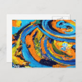 Seien Sie vorsichtig mit der Postkarte (Vorne/Hinten)