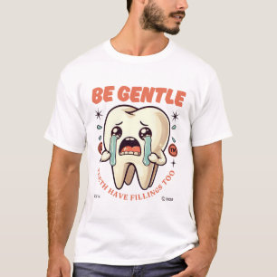 Seien Sie vorsichtig mit Füllungen T-Shirt