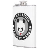 Seien Sie vorsichtig Naught Panda Flachmann (Links)