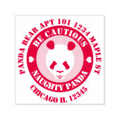 Seien Sie vorsichtig Naught Panda Rücksendeadresse Permastempel (Design)