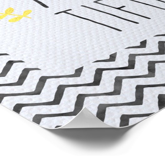 Seien Sie vorsichtig Poster (Ecke)