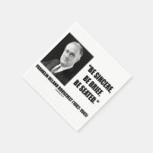 Seien Sie vorsichtig, seien Sie kurz, seien Sie si Serviette (Ecke)