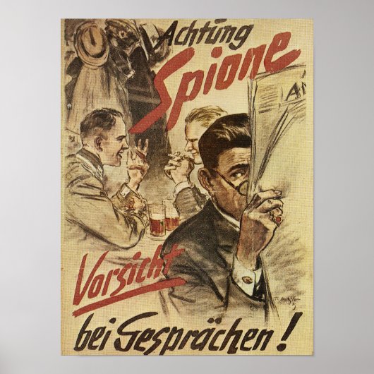Seien Sie vorsichtig - Spionageposter Poster (Vorne)