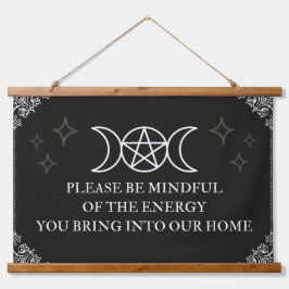 Seien Sie vorsichtig Wandteppich Mit Holzrahmen