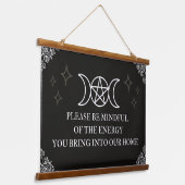 Seien Sie vorsichtig Wandteppich Mit Holzrahmen (Gewinkelt)