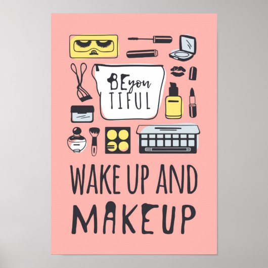 Seien Sie vorsichtig | Weck und Make-up Poster (Vorne)