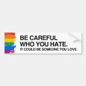 SEIEN SIE VORSICHTIGER WHO, DEN SIE - .PNG HASSEN AUTOAUFKLEBER (Vorne)