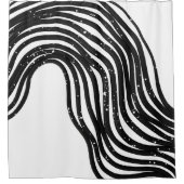 Seien Sie wache, nie gerade Duschvorhang (Vorderseite)