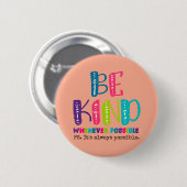 Seien Sie, wann immer möglich Button (Vorne & Hinten)