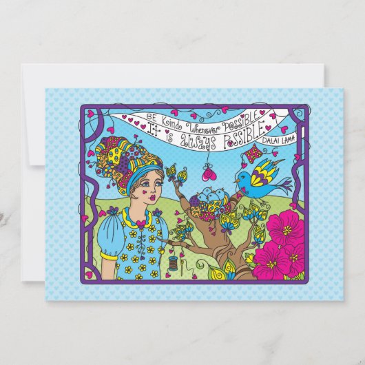 Seien Sie, wann immer möglich_flache Karte 7" x 5" (Vorderseite)