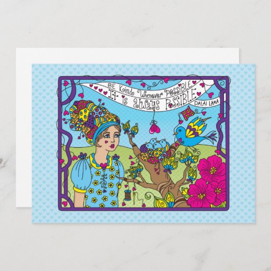 Seien Sie, wann immer möglich_flache Karte 7" x 5" (Vorne/Hinten)