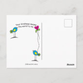 Seien Sie, wann immer möglich, freundlich_ Postkarte (Rückseite)