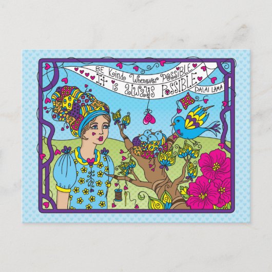 Seien Sie, wann immer möglich, freundlich_ Postkarte (Vorderseite)