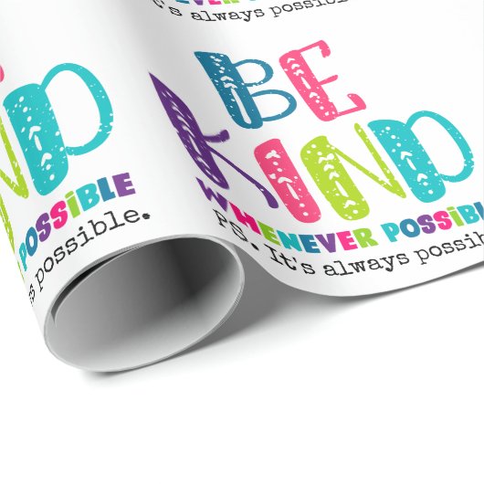 Seien Sie, wann immer möglich Geschenkpapier (Rolleneckpunkt)