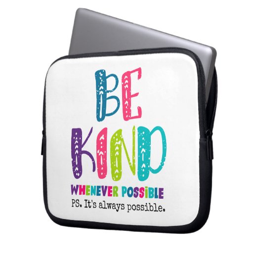 Seien Sie, wann immer möglich Laptopschutzhülle (Vorderseite Links)