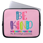 Seien Sie, wann immer möglich Laptopschutzhülle (Vorderseite)