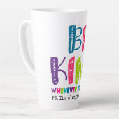 Seien Sie, wann immer möglich Milchtasse (Linke Ecke)