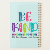 Seien Sie, wann immer möglich Planer (Rückseite)